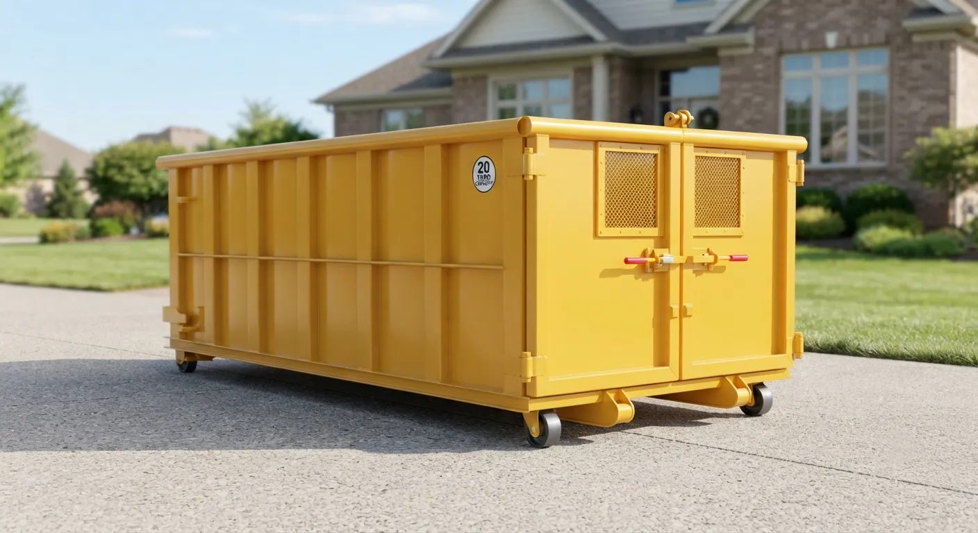 10 yard dumpster rental from our Boca Raton fleet